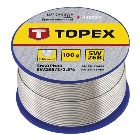 LUT CYNOWY 60% SN 1.5MM SW26B 100G TOPEX LUT CYNOWY 60% SN 1.5MM SW26B 100G TOPEX