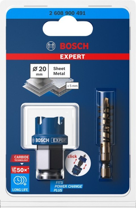 OTWORNICA TCT EXPERT SHEETMET 20MM BOSCH