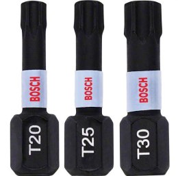 ZESTAW BITÓW IMPACT 25MM T20,T25,T30, BOSCH