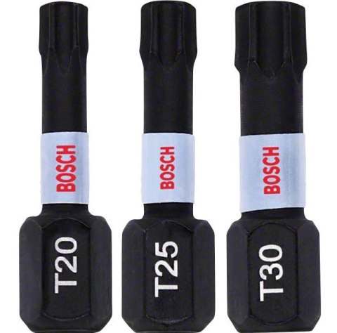 ZESTAW BITÓW IMPACT 25MM T20,T25,T30, BOSCH ZESTAW BITÓW IMPACT 25MM T20,T25,T30, BOSCH