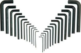 KLUCZE IMBUSOWE METRYCZNO-CALOWE KOMPLET 25 SZTUK 1 - 10MM TOYA