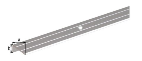 LISTWA SCHODOWA ALUMINIOWA 1000*25*20 UN LISTWA SCHODOWA ALUMINIOWA 1000*25*20 UN