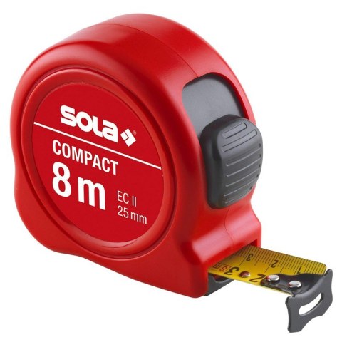 MIARA STALOWA ZWIJANA COMPACT 25MM 8M SOLA MIARA STALOWA ZWIJANA COMPACT 25MM 8M SOLA