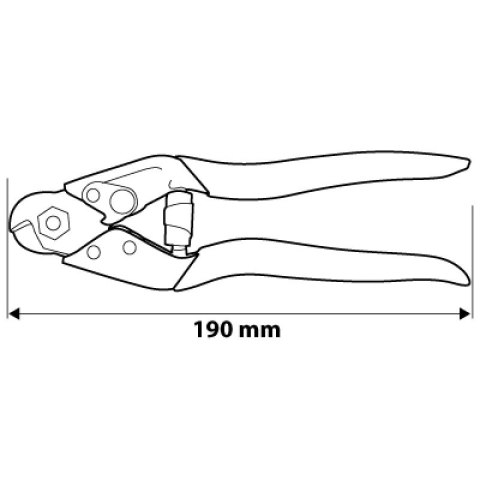 NOŻYCE DO DRUTU I LINEK STALOWYCH 190MM NEO NOŻYCE DO DRUTU I LINEK STALOWYCH 190MM NEO