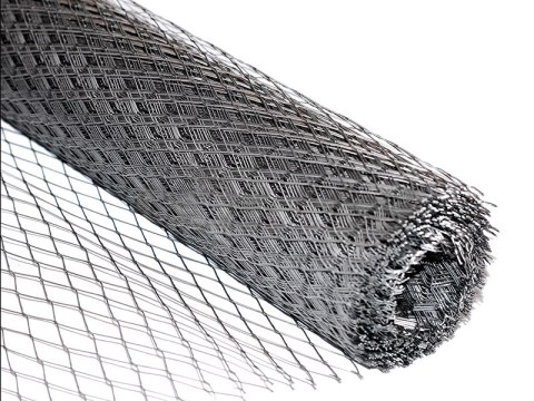 SIATKA PODTYNKOWA CIĘTO-CIĄGNIONA Z BLACHY OCYNKOWANEJ 25CM UN SIATKA PODTYNKOWA CIĘTO-CIĄGNIONA Z BLACHY OCYNKOWANEJ 25CM UN