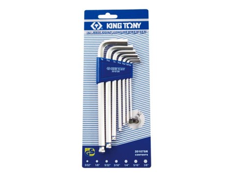 KOMPLET KLUCZY IMBUSOWYCH ''HEX'' TYP L 2.5-10MM DŁUGIE KING TONY KOMPLET KLUCZY IMBUSOWYCH ''HEX'' TYP L 2.5-10MM DŁUGIE KING TONY