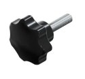 UCHWYT BAKELITOWY Z TRZPIENIEM CZARNY M5*15MM DIN6336L UN