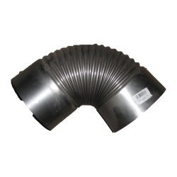 KOLANO PIECOWE CZARNE Z BLACHY 1MM 100MM UN