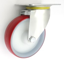 KOŁO TWORZYWO+POLIURETAN 160MM OBUDOWA SKRĘTNA 42BC UN
