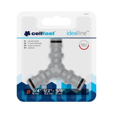 ŁĄCZNIK - TRÓJNIK 1/2'' CELL-FAST ŁĄCZNIK - TRÓJNIK 1/2'' CELL-FAST
