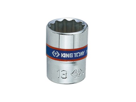 NASADKA KRÓTKA 12-KĄTNA CHROMOWANA 1/4'' 13MM KING TONY NASADKA KRÓTKA 12-KĄTNA CHROMOWANA 1/4'' 13MM KING TONY