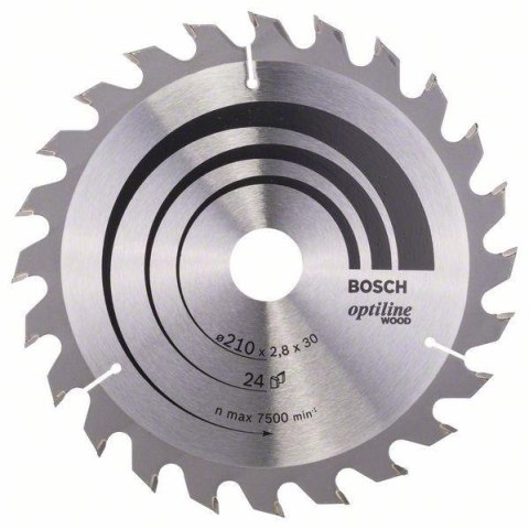 PIŁA TARCZOWA-H OPTILINE WOOD 210*2,8*30/Z24 BOSCH PIŁA TARCZOWA-H OPTILINE WOOD 210*2,8*30/Z24 BOSCH