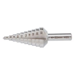 WIERTŁO WIELOSTOPNIOWE DO METALU 4-22MM GRAPHITE