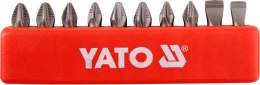 GROT, BIT, KOŃCÓWKA DO WKRĘTARKI 25MM KOMPLET 10-SZTUKOWY YATO