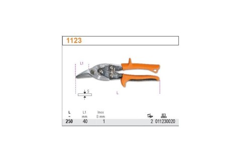 NOŻYCE DŹWIGNIOWE DO BLACHY PRAWE 250MM BETA NOŻYCE DŹWIGNIOWE DO BLACHY PRAWE 250MM BETA