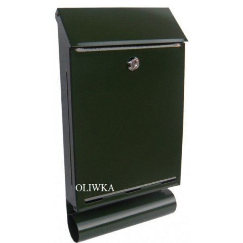 SKRZYNKA NA LISTY Z TUBĄ A-4T OLIWKOWA METALBUD SKRZYNKA NA LISTY Z TUBĄ A-4T OLIWKOWA METALBUD