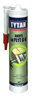 Akryl TYTAN 280ml Biały | Do płyt g-k | Elastyczny uszczelniacz malowalny | Do wnętrz i na zewnątrz