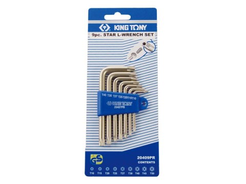 KOMPLET IMBUSÓW TORX Z OTWOREM 7 SZTUK T10 - T40 KING TONY KOMPLET IMBUSÓW TORX Z OTWOREM 7 SZTUK T10 - T40 KING TONY