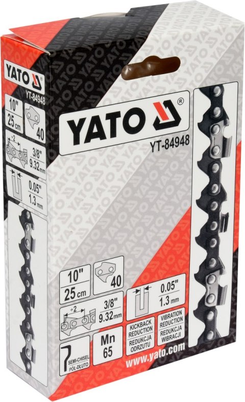 ŁAŃCUCH TNĄCY DO PILARKI 10'' 3.8'' YATO ŁAŃCUCH TNĄCY DO PILARKI 10'' 3.8'' YATO