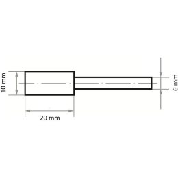 ŚCIERNICA TRZPIENIOWA MK 46 N V10 10*20*6 LUKAS