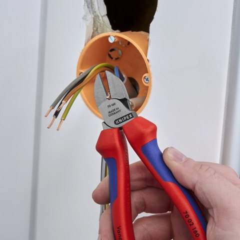 SZCZYPCE TNĄCE BOCZNE 160MM, POWLEKANE KNIPEX SZCZYPCE TNĄCE BOCZNE 160MM, POWLEKANE KNIPEX