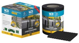 TAŚMA OGRODZENIOWA 450 CZARNA MIĘKKA 190MM*35MB UN