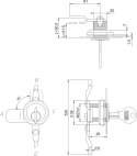 ZAMEK KASETOWY NIKLOWANY ZKT 31 A-1 LOB