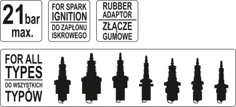 MIERNIK CIŚNIENIA SPRĘŻANIA ADAPTER STOŻEK YATO MIERNIK CIŚNIENIA SPRĘŻANIA ADAPTER STOŻEK YATO
