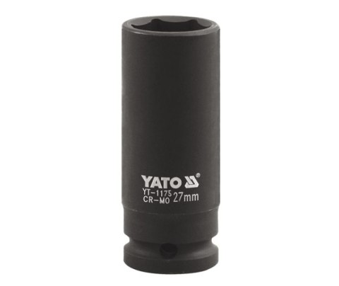 NASADKA DŁUGA UDAROWA 6-KĄTOWA 1'' 27MM YATO NASADKA DŁUGA UDAROWA 6-KĄTOWA 1'' 27MM YATO