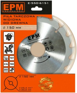 PIŁA SPIEKOWA 150MM 18 ZĘBÓW EPM