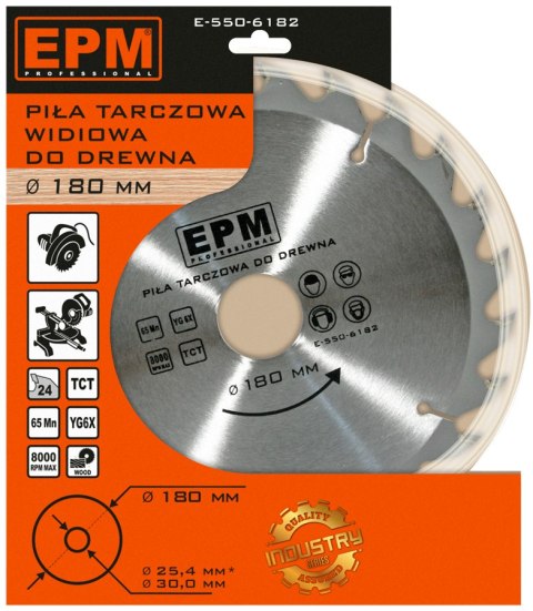 PIŁA SPIEKOWA 180MM 24 ZĘBÓW EPM PIŁA SPIEKOWA 180MM 24 ZĘBÓW EPM