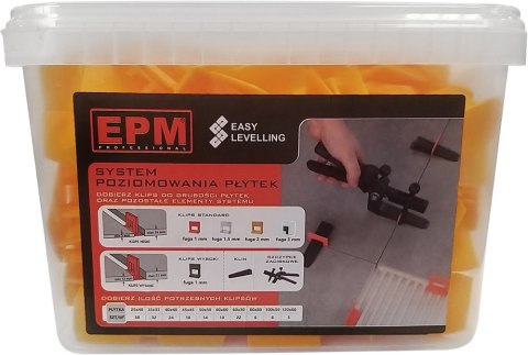 SYSTEM UKŁADANIA PŁYTEK EASY LEVELING 200 KLIPSÓW 2MM EPM SYSTEM UKŁADANIA PŁYTEK EASY LEVELING 200 KLIPSÓW 2MM EPM