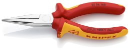 SZCZYPCE TNĄCE PÓŁOKRĄGŁE PROSTE IZOLOWANE 160MM KNIPEX