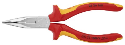 SZCZYPCE TNĄCE PÓŁOKRĄGŁE WYGIĘTE IZOLOWANE 160MM KNIPEX SZCZYPCE TNĄCE PÓŁOKRĄGŁE WYGIĘTE IZOLOWANE 160MM KNIPEX