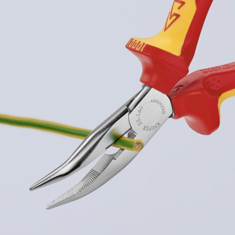 SZCZYPCE TNĄCE PÓŁOKRĄGŁE WYGIĘTE IZOLOWANE 160MM KNIPEX SZCZYPCE TNĄCE PÓŁOKRĄGŁE WYGIĘTE IZOLOWANE 160MM KNIPEX