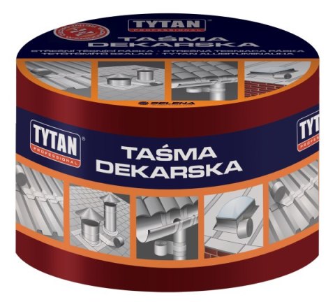 TAŚMA USZCZELNIAJĄCA DEKARSKA 10CM*10MB CZERWONY/CEGLASTY TYTAN TAŚMA USZCZELNIAJĄCA DEKARSKA 10CM*10MB CZERWONY/CEGLASTY TYTAN