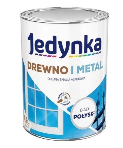 EMALIA ALKIDOWA DO DREWNA I METALU BIAŁA 0,9L JEDYNKA EMALIA ALKIDOWA DO DREWNA I METALU BIAŁA 0,9L JEDYNKA