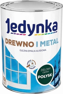 EMALIA ALKIDOWA DO DREWNA I METALU ZIELONY CIEMNY 0,9L JEDYNKA