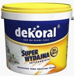 EMULSJA AKRYLOWA WEWNĘTRZNA DEKORAL POLINAK BIAŁA 3L DEKORAL