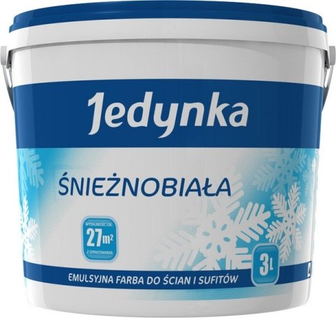 EMULSJA AKRYLOWA WEWNĘTRZNA JEDYNKA ŚNIEŻNOBIAŁA 1L JEDYNKA EMULSJA AKRYLOWA WEWNĘTRZNA JEDYNKA ŚNIEŻNOBIAŁA 1L JEDYNKA