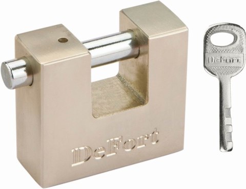 KŁÓDKA TRZPIENIOWA 3 KLUCZE 50MM DEFORT KŁÓDKA TRZPIENIOWA 3 KLUCZE 50MM DEFORT