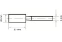 ŚCIERNICA TRZPIENIOWA EKW 60 L V1 20*20*6 LUKAS