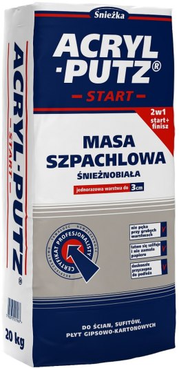ŚNIEŻKA SZPACHLA ACRYL PUTZ SYPKA START 2.5KG ŚNIEŻKA