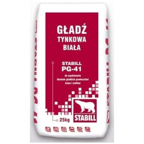 STABIL GŁADŹ GIPSOWA BIAŁA PG-41 20KG STABIL STABIL GŁADŹ GIPSOWA BIAŁA PG-41 20KG STABIL