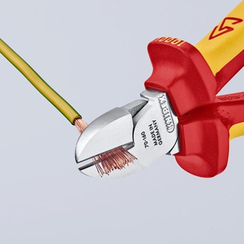 SZCZYPCE TNĄCE BOCZNE IZOLOWANE 160MM KNIPEX SZCZYPCE TNĄCE BOCZNE IZOLOWANE 160MM KNIPEX