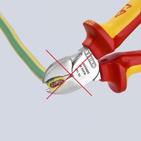 SZCZYPCE TNĄCE BOCZNE IZOLOWANE 160MM KNIPEX SZCZYPCE TNĄCE BOCZNE IZOLOWANE 160MM KNIPEX