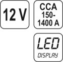 TESTER AKUMULATRORÓW 12V CYFROWY YATO