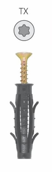 KOŁEK ROZPOROWY Z GNIAZDEM TORX TX25 8/5*70MM UN