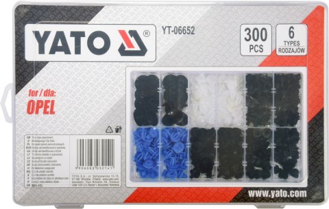 KOMPLET SPINEK SAMOCHODOWYCH OPEL 300SZT YATO KOMPLET SPINEK SAMOCHODOWYCH OPEL 300SZT YATO