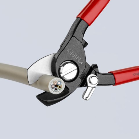 NOŻYCE DO KABLI ZE SPRĘŻYNĄ ROZWIERAJĄCĄ 165MM KNIPEX NOŻYCE DO KABLI ZE SPRĘŻYNĄ ROZWIERAJĄCĄ 165MM KNIPEX